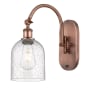 Innovations Lighting Bella 13" Tall Wall Sconce Antique Copper / Seedy