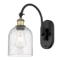 Innovations Lighting Bella 13" Tall Wall Sconce Black Antique Brass / Seedy
