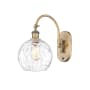 Innovations Lighting Athens 14" Tall Wall Sconce with Shade Brushed Brass / Clear Water Glass