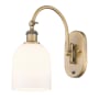 Innovations Lighting Bella 13" Tall Wall Sconce Brushed Brass / Gloss White
