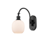 Innovations Lighting Belfast 13" Tall Wall Sconce with Shade Matte Black / Matte White