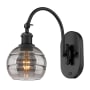 Innovations Lighting Rochester 11" Tall Wall Sconce Matte Black / Smoked