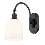 Innovations Lighting Bella 13" Tall Wall Sconce Matte Black / Gloss White