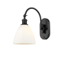 Innovations Lighting Bristol 13" Tall Wall Sconce Matte Black / Matte White
