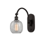 Innovations Lighting Belfast 13" Tall Wall Sconce with Shade Oil Rubbed Bronze / Clear Crackle