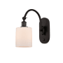 Innovations Lighting Cobbleskill 13" Tall Wall Sconce Oil Rubbed Bronze / Matte White