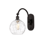 Innovations Lighting Athens 14" Tall Wall Sconce with Shade Oil Rubbed Bronze / Clear Water Glass
