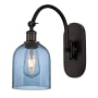 Innovations Lighting Bella 13" Tall Wall Sconce Oil Rubbed Bronze / Princess Blue
