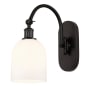 Innovations Lighting Bella 13" Tall Wall Sconce Oil Rubbed Bronze / Gloss White