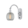 Innovations Lighting Belfast 13" Tall Wall Sconce with Shade Polished Chrome / Clear Crackle
