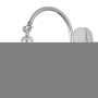 Innovations Lighting White Mouchette 12" Tall Wall Sconce Polished Chrome / White Mouchette