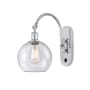 Innovations Lighting Athens 14" Tall Wall Sconce with Shade Polished Chrome / Seedy