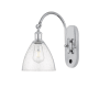 Innovations Lighting Bristol 13" Tall Wall Sconce Polished Chrome / Seedy