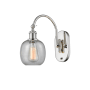 Innovations Lighting Belfast 13" Tall Wall Sconce with Shade Polished Nickel / Seedy