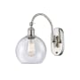 Innovations Lighting Athens 14" Tall Wall Sconce with Shade Polished Nickel / Seedy