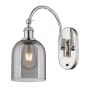 Innovations Lighting Bella 13" Tall Wall Sconce Polished Nickel / Light Smoke
