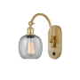 Innovations Lighting Belfast 13" Tall Wall Sconce with Shade Satin Gold / Seedy