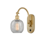 Innovations Lighting Belfast 13" Tall Wall Sconce with Shade Satin Gold / Clear Crackle