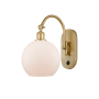 Innovations Lighting Athens 14" Tall Wall Sconce with Shade Satin Gold / Matte White