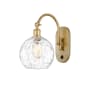 Innovations Lighting Athens 14" Tall Wall Sconce with Shade Satin Gold / Clear Water Glass