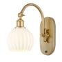 Innovations Lighting White Venetian 12" Tall Wall Sconce Satin Gold / White Venetian