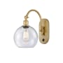 Innovations Lighting Athens 14" Tall Wall Sconce with Shade Satin Gold / Seedy