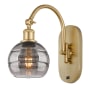 Innovations Lighting Rochester 11" Tall Wall Sconce Satin Gold / Smoked