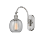 Innovations Lighting Belfast 13" Tall Wall Sconce with Shade Brushed Satin Nickel / Seedy