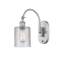 Innovations Lighting Cobbleskill 13" Tall Wall Sconce Brushed Satin Nickel / Clear