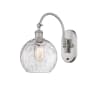 Innovations Lighting Athens 14" Tall Wall Sconce with Shade Brushed Satin Nickel / Clear Water Glass