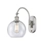 Innovations Lighting Athens 14" Tall Wall Sconce with Shade Brushed Satin Nickel / Seedy