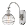 Innovations Lighting Rochester 11" Tall Wall Sconce Brushed Satin Nickel / Clear