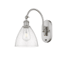 Innovations Lighting Bristol 13" Tall Wall Sconce Brushed Satin Nickel / Seedy