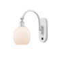 Innovations Lighting Belfast 13" Tall Wall Sconce with Shade White and Polished Chrome / Matte White