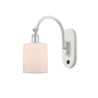 Innovations Lighting Cobbleskill 13" Tall Wall Sconce White and Polished Chrome / Matte White