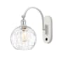 Innovations Lighting Athens 14" Tall Wall Sconce with Shade White and Polished Chrome / Clear Water Glass