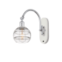 Innovations Lighting Rochester 11" Tall Wall Sconce White Polished Chrome / Clear