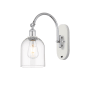 Innovations Lighting Bella 13" Tall Wall Sconce White Polished Chrome / Clear