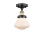 Black Antique Brass / Matte White
