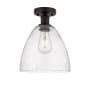Innovations Lighting Bristol 9" Wide Semi-Flush Ceiling Fixture Oil Rubbed Bronze / Seedy