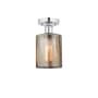 Innovations Lighting Cobbleskill 5" Wide Semi-Flush Ceiling Fixture Polished Chrome / Mercury