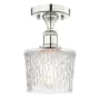 Innovations Lighting Niagra 7" Wide Semi-Flush Ceiling Fixture Polished Nickel / Clear