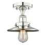 Innovations Lighting Edison 8" Wide Semi-flush Ceiling Fixture Polished Nickel