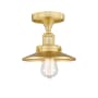 Innovations Lighting Edison 8" Wide Semi-flush Ceiling Fixture Satin Gold