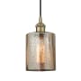 Innovations Lighting Cobbleskill 5" Wide Mini Pendant Antique Brass / Mercury