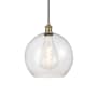 Innovations Lighting Athens 12" Wide Pendant Antique Brass / Seedy