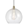 Innovations Lighting Athens 14" Wide Pendant Antique Brass / Seedy