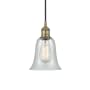 Innovations Lighting Hanover 6" Wide Mini Pendant Antique Brass / Fishnet