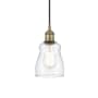Innovations Lighting Ellery 5" Wide Mini Pendant Antique Brass / Clear