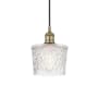 Innovations Lighting Niagra 7" Wide Mini Pendant Antique Brass / Clear